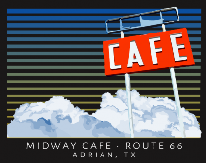 Midway Cafe on Route 66, Adrian, TX